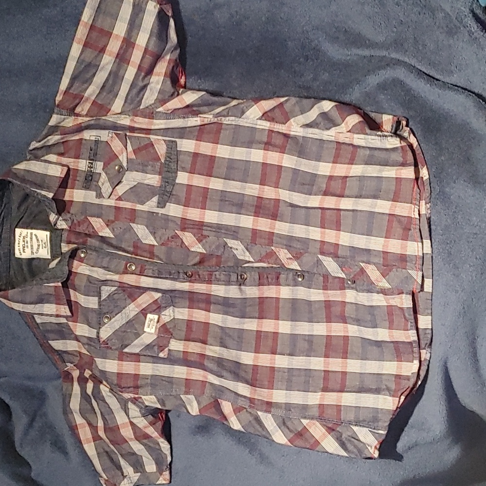 3/$50 Projek Short Sleeve Button Shirt